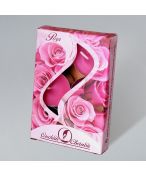 Свечи чайные в гильзе ароматиз. d38хh16 мм, Роза, роз., 6 шт/упак (Омский свечной завод)