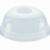 Крышка d 95мм, h 40мм, купол, прозрачный, с отверстием