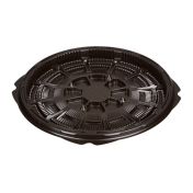 Дно для торта, круглое, внешн. d 224мм, h 17мм, внутр. d 180мм, h 11, коричневое, шипы, ПС