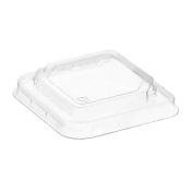 Крышка для контейнера, квадратная., 80х80х15мм, прозрачная