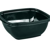 Контейнер квадратный 126х126х50мм, 375 мл, черный	53720