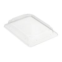 Крышка к контейнеру для суши 182х124х29 мм, прозр., ПЭТ, 560 шт/кор "Комус" 560 шт/упак РОССИЯ С-019К (ПЭТ)
