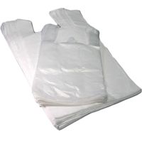 Пакет "майка" 30+16х60см, 13 мкм, белая, ПНД