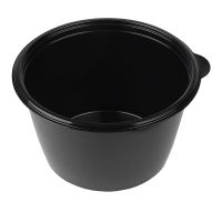 Контейнер 750 мл 1-секц. d144хh84 мм, серия 144, без крышки, черн., ПП, 50 шт/упак 300 шт/кор РОССИЯ С 144-750 черн.