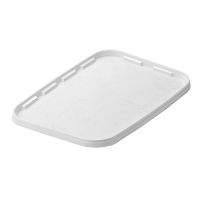 Крышка к контейнеру для пресервов [ведру] 388х283 мм, бел., ПП, 60 шт/кор "Альянсупак" 60 шт/упак БЕЛАРУСЬ КК-388*283 БЕЛ