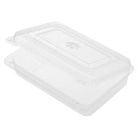 Упаковка для кондит. изделий 2500 мл, 1-секц. 265х194х67[252х167х60] мм, неразъем.крышка, прозр., ОПС, 160 шт/кор "Комус" 160 шт/упак РОССИЯ РК-25 М (Т)