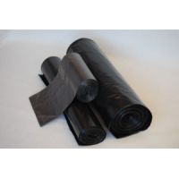 Мешок для мусора 180л (70+20)х110см ПВД черный 10 шт/рул. "Суперпрочный"