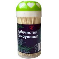 Зубочистки 65 мм в стакане, бамбук, 160 шт/упак 240 упак/кор КИТАЙ 440-203