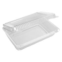 Упаковка для кондит. изделий 2500 мл, 1-секц. 265х194х67[252х167х60] мм, неразъем.крышка, прозр., ОПС, 160 шт/кор "Комус" 160 шт/упак РОССИЯ РК-25