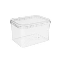 Контейнер под пресервы и мёд, 500мл, 89х118х76мм, прозрачная, Контрольный замок, ПП