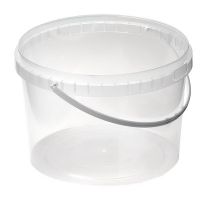 Ведро пищевое 3250 мл, d195хh142 мм, с ручкой, без крышки, бел., ПП, 45 шт/кор "Альянсупак" 45 шт/упак БЕЛАРУСЬ ДВ-3,25/195 БЕЛ