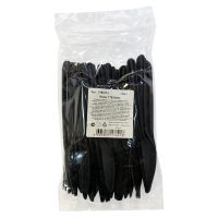 Нож одноразовый 178,5 мм, черн., ПП, 50 шт/упак 1 000 шт/кор РОССИЯ 4031