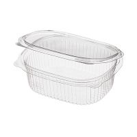 Контейнер 500 мл 1-секц., овал 159х130х56 мм, неразъем.крышка, прозр., ОПС, 360 шт/кор "Комус" 360 шт/упак РОССИЯ РКС-500/1 (ОП) (ТТ)  ОПС