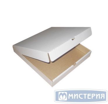 Коробка для пиццы 450х450х40 мм, бел., микрогофрокарт.Т-21/Т-11 Е, 50 шт/кор 50 шт/упак РОССИЯ