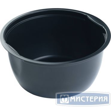 Контейнер 500 мл 1-секц. d132хh62,2 мм, без крышки, черн., ПП, 50 шт/упак "Upax-Unity" 600 шт/кор РОССИЯ М-132-500 черный