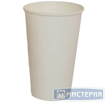 Стакан бумажный 350 мл 1 сл., d90 мм, бел., карт., 50 шт/упак 1 000 шт/кор РОССИЯ Бел.