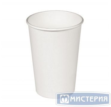 Стакан бумажный 500 мл 1 сл., d90 мм, бел., карт., 40 шт/упак 640 шт/кор РОССИЯ ГН.90.500.01