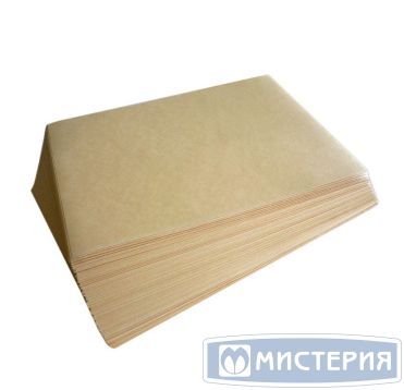 Подпергамент в листах 420х420 мм, 52 гр/м2, коричн., бум., 763 лист/упак 1 упак/кор РОССИЯ 763 листа/7кг/упак,