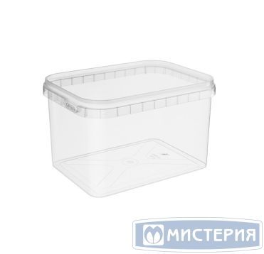 Контейнер под пресервы и мёд, 500мл, 89х118х76мм, прозрачная, Контрольный замок, ПП