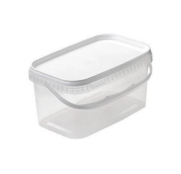 Ведро пищевое 2000 мл, 191х129х120 мм, с ручкой, без крышки, прозр., ПП, 204 шт/кор "Альянсупак" 204 шт/упак БЕЛАРУСЬ ДК-2,0/191*129 ОСВ