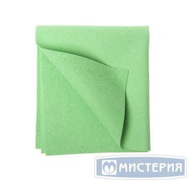 Салфетка для стекол, зеркал 350х400 мм, зел., микроволокно ПУ, 50 шт/кор "HQ Profiline" КИТАЙ 73614