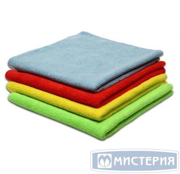 Салфетка из микрофибры 290х290 мм, 200 гр/м2, зел., 50 шт/упак 1 000 шт/кор КИТАЙ 55-0202/55-0207
