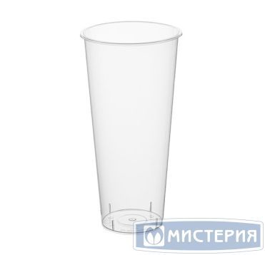 Стакан одноразовый 650 мл, диз. "Bubble Cup", прозр., глянцевый, ПП, 10 шт/упак 200 шт/кор РОССИЯ 1022ГП2