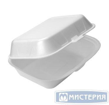 Ланч-бокс 1-секц. 190х150х75 мм, бел., ВПС, 200 шт/кор 200 шт/упак РОССИЯ LBM-1 Б