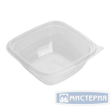 Контейнер квадрат 126х126х50мм, 375 мл, прозрачный
