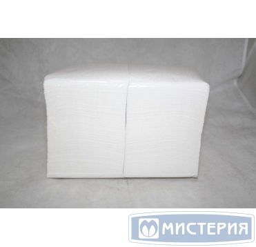 Салфетки 240х240 мм 1-сл., бел., бум., 400 шт/упак 18 упак/кор РОССИЯ