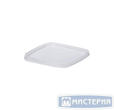 Крышка к контейнеру для пресервов [ведру] 130х130 мм, прозр., ПП, 400 шт/кор "Перинт" 400 шт/упак РОССИЯ Крышка 131 квадрат