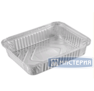 Форма алюминиевая 1-секц. 2000 мл 262х189х55 мм, без крышки, алюм., 50 шт/упак 500 шт/кор РОССИЯ SP(RF)88L /410-023