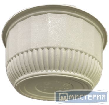 Тарелка одноразовая глубокая 500 мл, d135 мм, беж., кукурузный крахмал, 25 шт/упак 100 шт/кор РОССИЯ