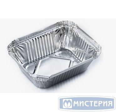 Форма алюминиевая 1-секц. 2300 мл 317х213х44 мм, без крышки, алюм., 50 шт/упак 300 шт/кор РОССИЯ R23