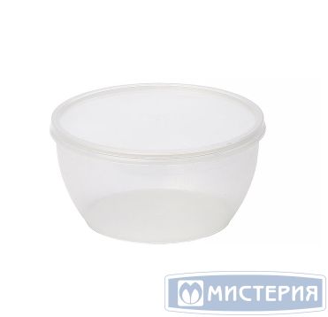 Контейнер под пресервы и мёд, 600мл, "ведро" d=112мм, h=90мм, полупрозрачный, ПП