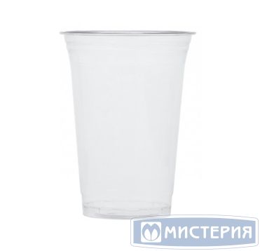 Одноразовый стакан для холодного, 0.4л, d 95мм, h 120мм, прозрачный, шейкер, ПЭТ