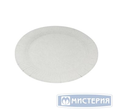 Тарелка одноразовая мелкая d230 мм, бел., карт, 50 шт/упак 500 шт/кор РОССИЯ 002A-0712-0108-001