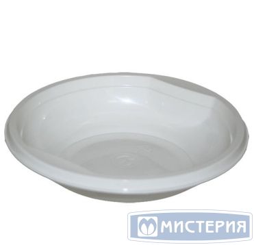 Тарелка глубокая 0.35л, белая, (Салатник), 1000 штук