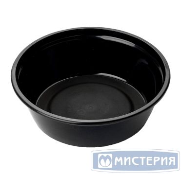 Контейнер 950 мл, круглый, чёрный