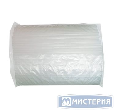 Трубочки для коктейлей 240 мм, d8 мм, прозр., пласт. прямые, 150 шт/упак 40 упак/кор РОССИЯ 117023