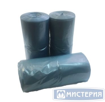 Мешок для мусора 60л, 60х75см, голуб., ПНД