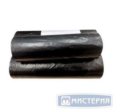 Мешок для мусора 60 л, черн., ПНД, 20 шт/рул 60 рул/кор РОССИЯ