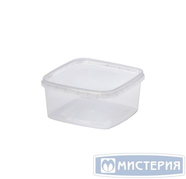 Крышка к контейнеру для пресервов [ведру] 130х130 мм, прозр., ПП, 400 шт/кор "Перинт" 400 шт/упак РОССИЯ Крышка 131 квадрат