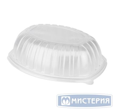 Крышка к контейнеру купол. овал 258х202х72 мм, прозр., ПП, 60 шт/упак "ПолиЭр" 60 шт/кор РОССИЯ К-258 прозр