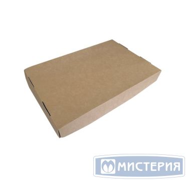 Крышка к контейнеру для суши 210х140х55 мм, крафт, карт. фольг., 400 шт/кор 400 шт/упак РОССИЯ