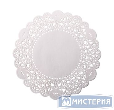 Салфетки сервировочные d 22см (внутр-12см), белые Бумага