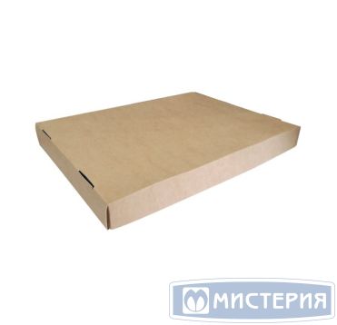 Крышка к контейнеру для суши 240х180х55 мм, крафт, карт. фольг., 500 шт/кор 500 шт/упак РОССИЯ
