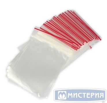 Пакет Zip-Lock 70х100 мм, прозр., ПВД, 100 шт/упак 160 упак/кор КИТАЙ
