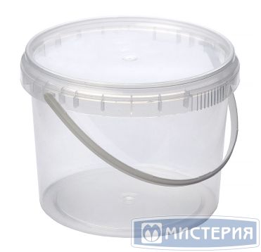 Крышка к контейнеру для пресервов [ведру] d111 мм, прозр., ПП, 600 шт/кор "Перинт" 600 шт/упак РОССИЯ Крышка 111